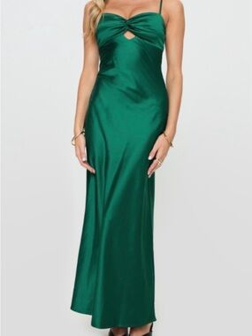 Princess Polly Blackthorn Satin Maxi Dress